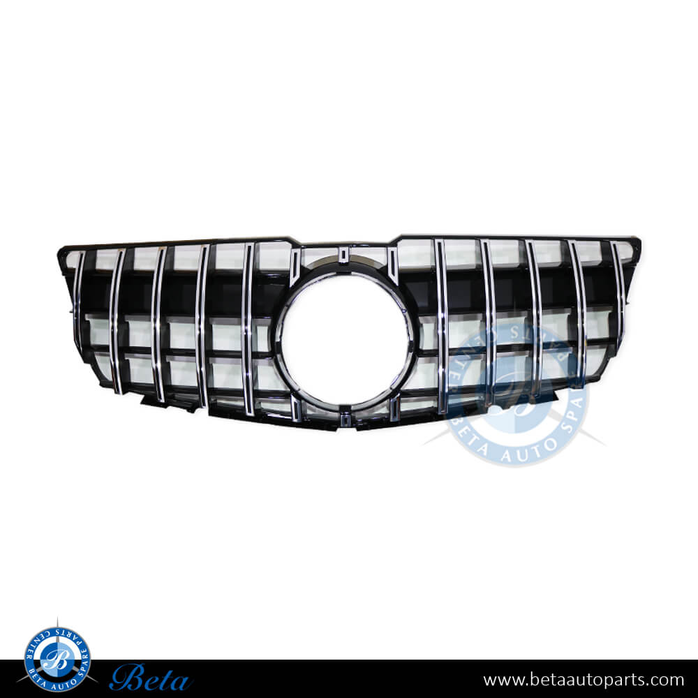 Grille GT look Black and Chrome color for Mercedes GLK-Class X204 2009-2011 models, Part Number 2048800283 Grille GT look Black and Chrome color for Mercedes GLK-Class X204 2009-2011 models, Part Number 2048800283